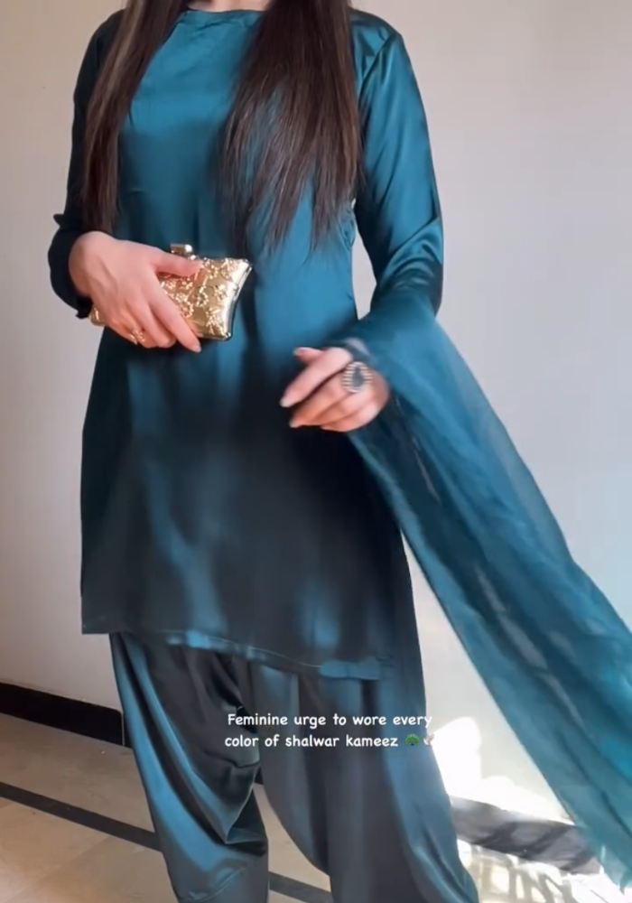 Teal Classic Salwar Kameez Set
