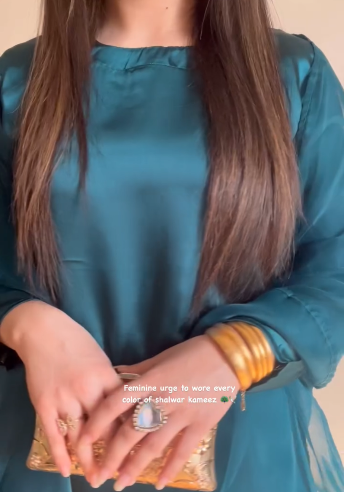 Teal Classic Salwar Kameez Set