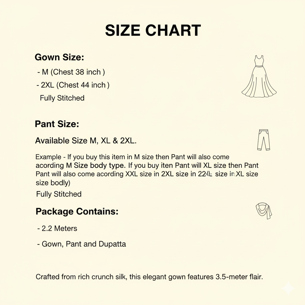 The Serene Sky Crunch Silk Anarkali Gown Set