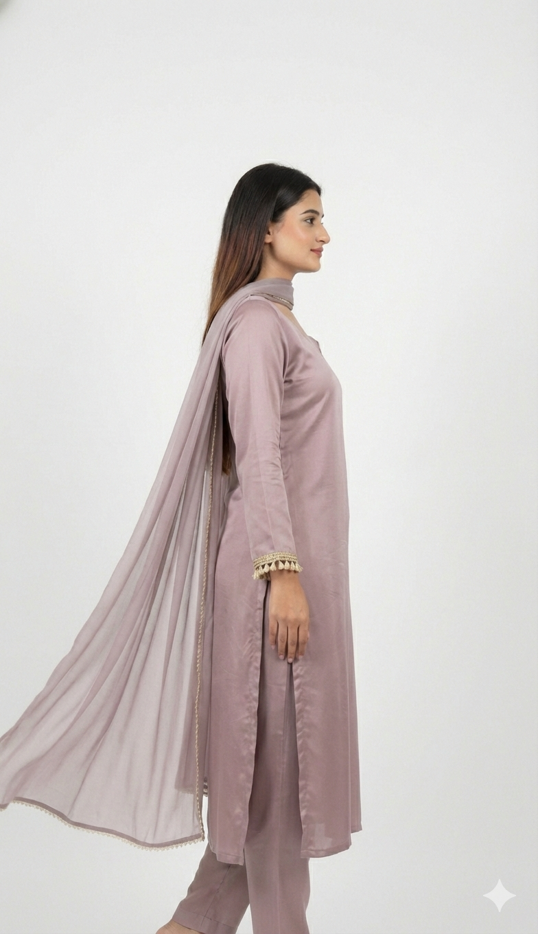 Aabha Lilac Kurti Set