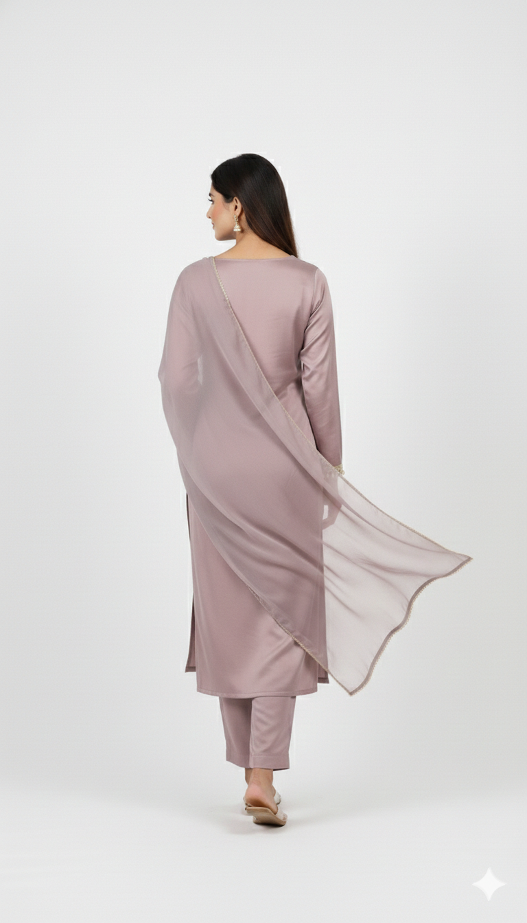 Aabha Lilac Kurti Set