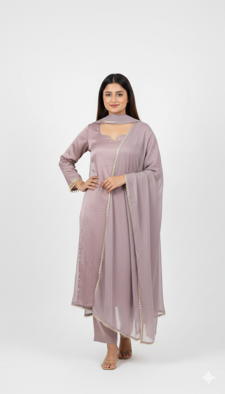 Aabha Lilac Kurti Set
