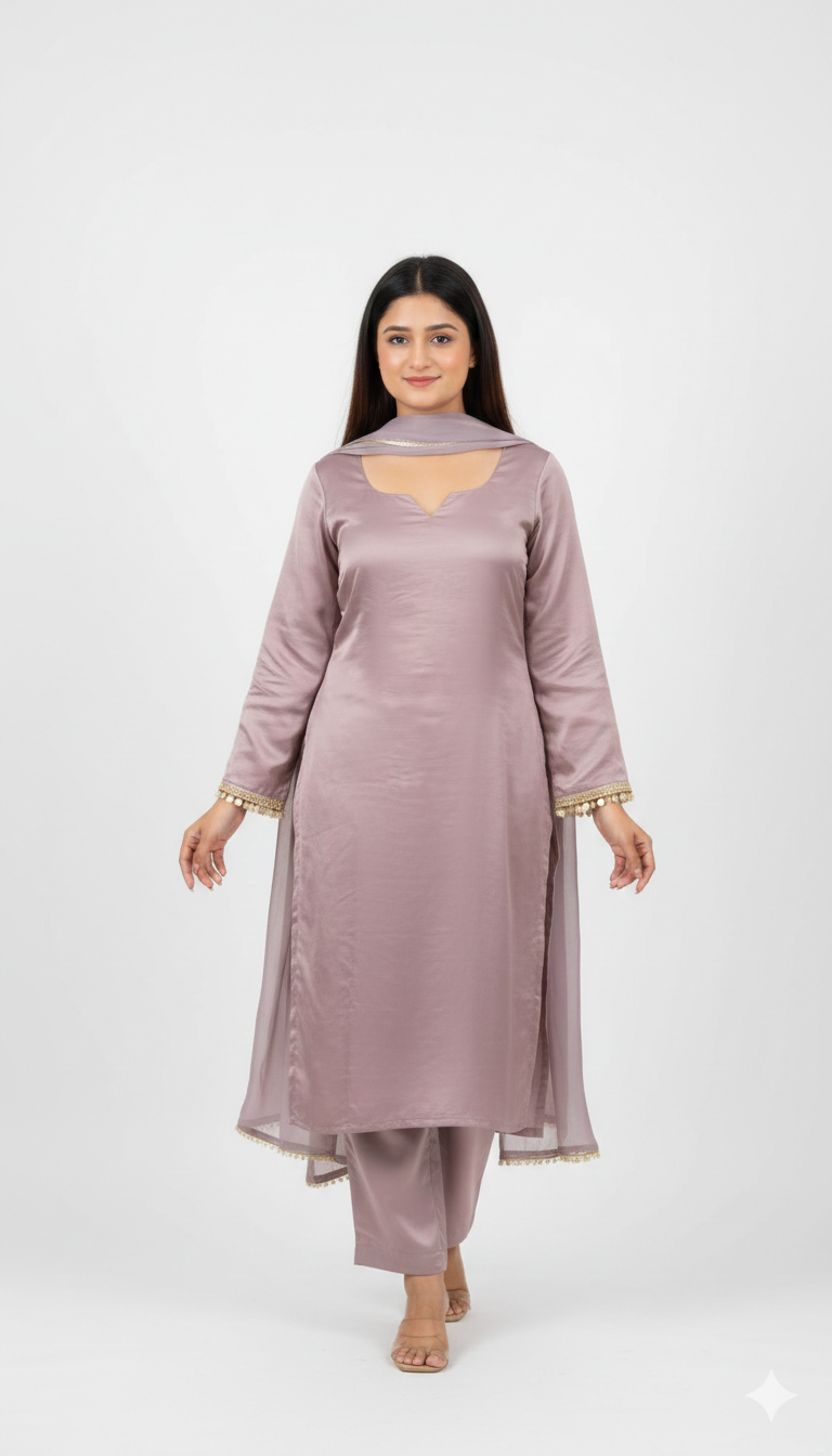 Aabha Lilac Kurti Set