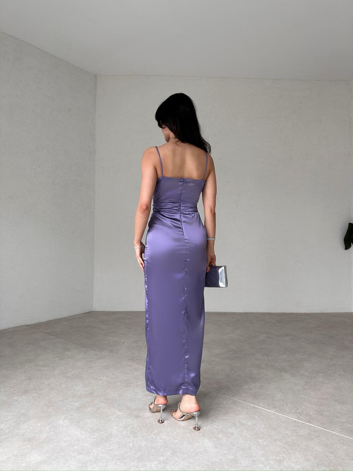 Lilac Mirage Slit Dress