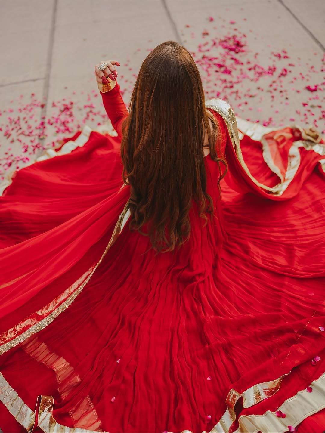 Laal Ishq Anarkali Set