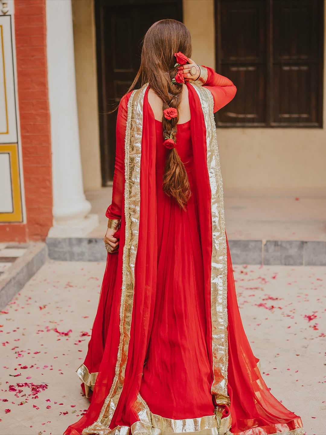 Laal Ishq Anarkali Set