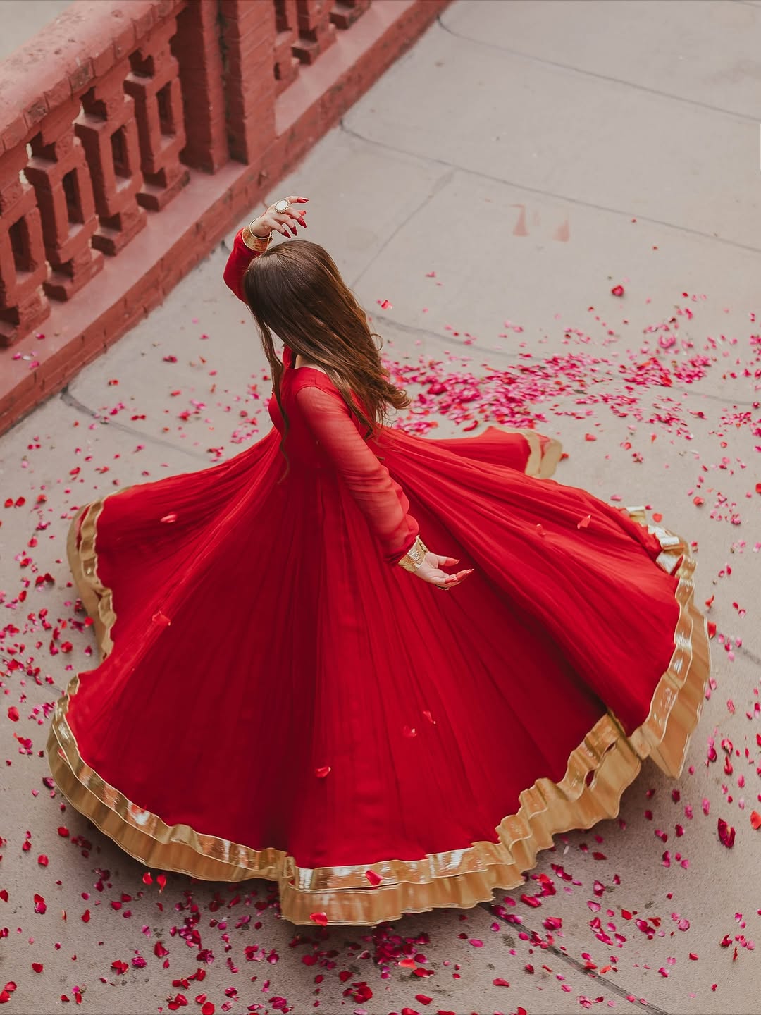 Laal Ishq Anarkali Set