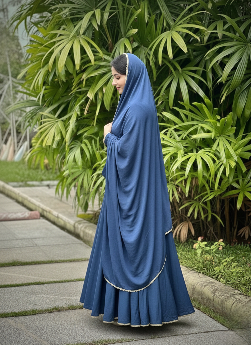 Neel Noor Anarkali Set