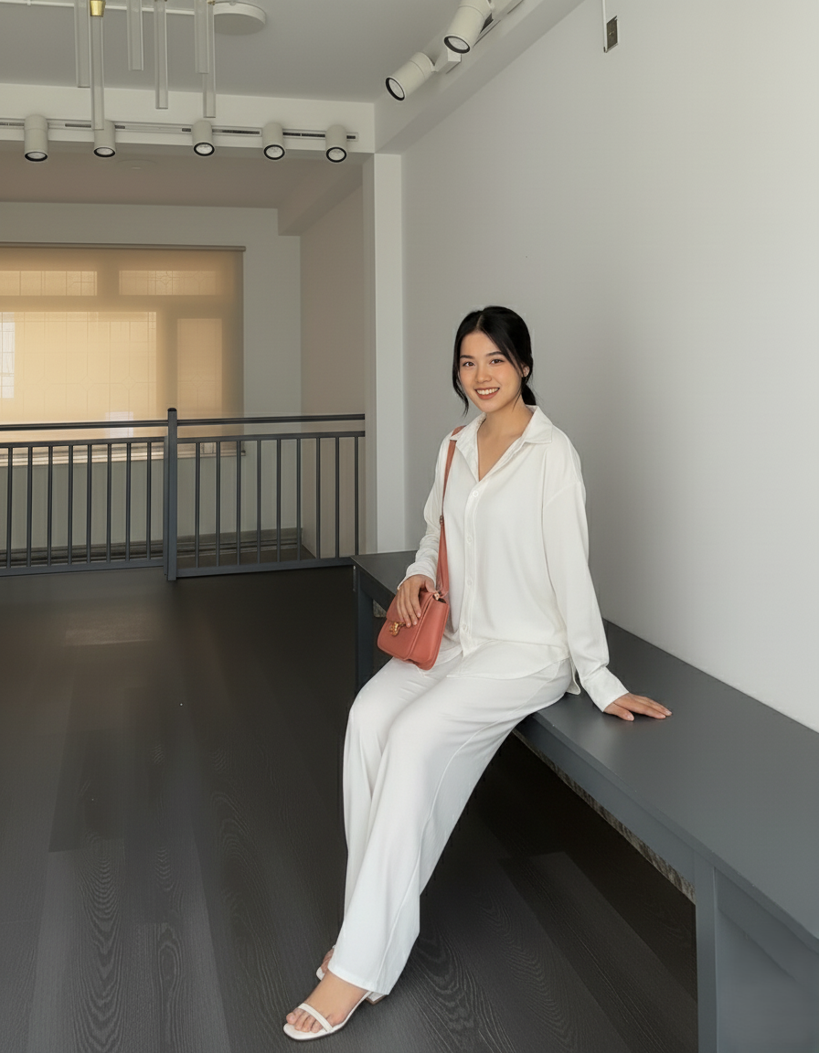 Wine Crush Co-ord Set for Women Solid Button-Down Shirt & Relaxed Pants -Vastramaniaa